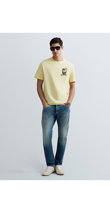 ベーシックジャージーカクテルプリント Tシャツ 詳細画像
